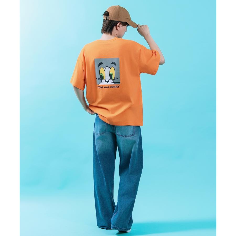 半袖Tシャツ メンズ TOM&JERRY トムとジェリー プリント カットソー カートゥーン 大きめ アメカジ カジュアル スケーター ストリート 古着MIX | improves | 20
