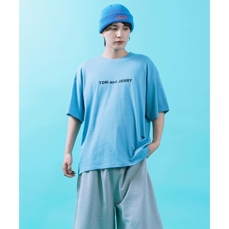 半袖Tシャツ メンズ TOM&JERRY トムとジェリー プリント カットソー カートゥーン 大きめ アメカジ カジュアル スケーター ストリート 古着MIX | improves | 21