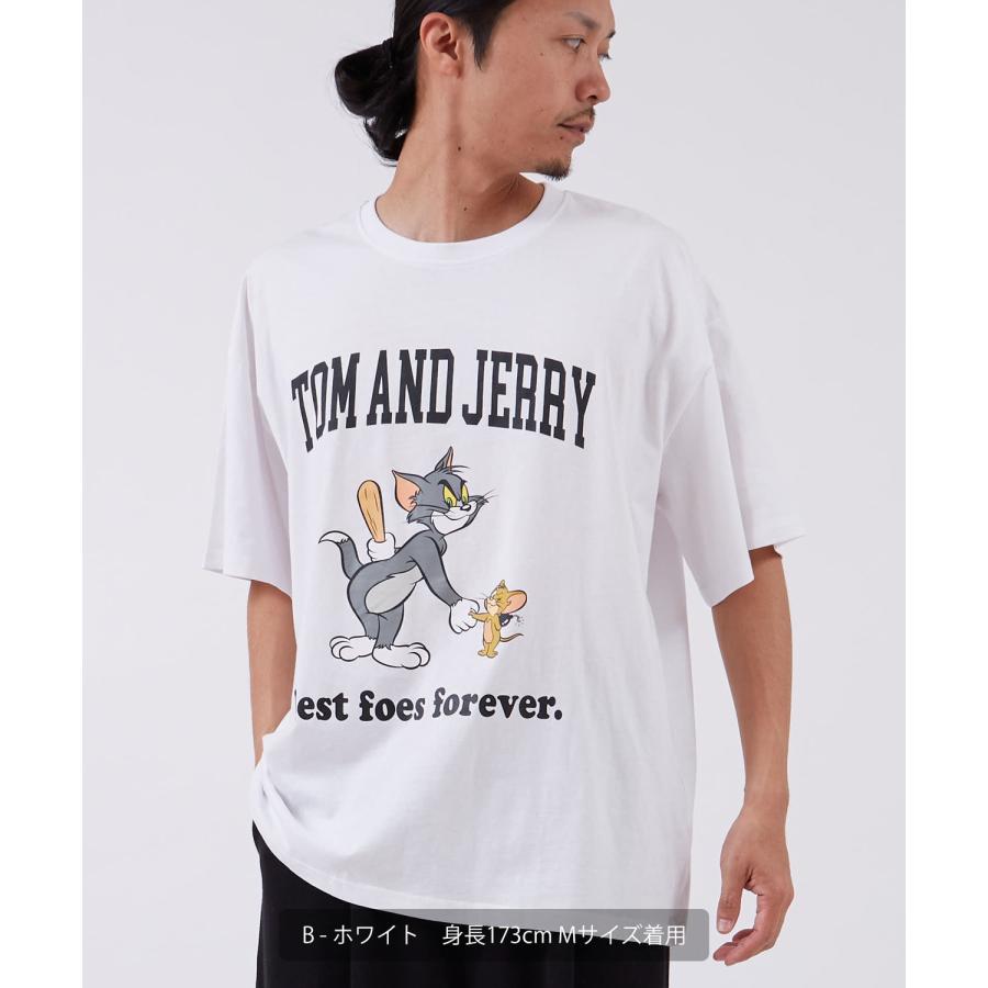 半袖Tシャツ メンズ TOM&JERRY トムとジェリー プリント カットソー カートゥーン 大きめ アメカジ カジュアル スケーター ストリート 古着MIX | improves | 16
