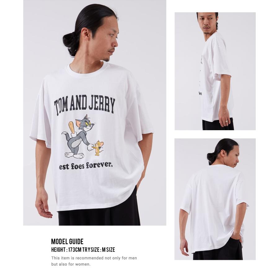 半袖Tシャツ メンズ TOM&JERRY トムとジェリー プリント カットソー カートゥーン 大きめ アメカジ カジュアル スケーター ストリート 古着MIX | improves | 17