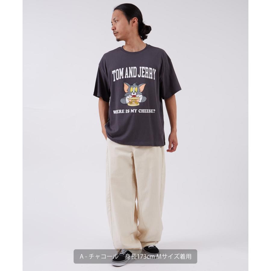 半袖Tシャツ メンズ TOM&JERRY トムとジェリー プリント カットソー カートゥーン 大きめ アメカジ カジュアル スケーター ストリート 古着MIX | improves | 12