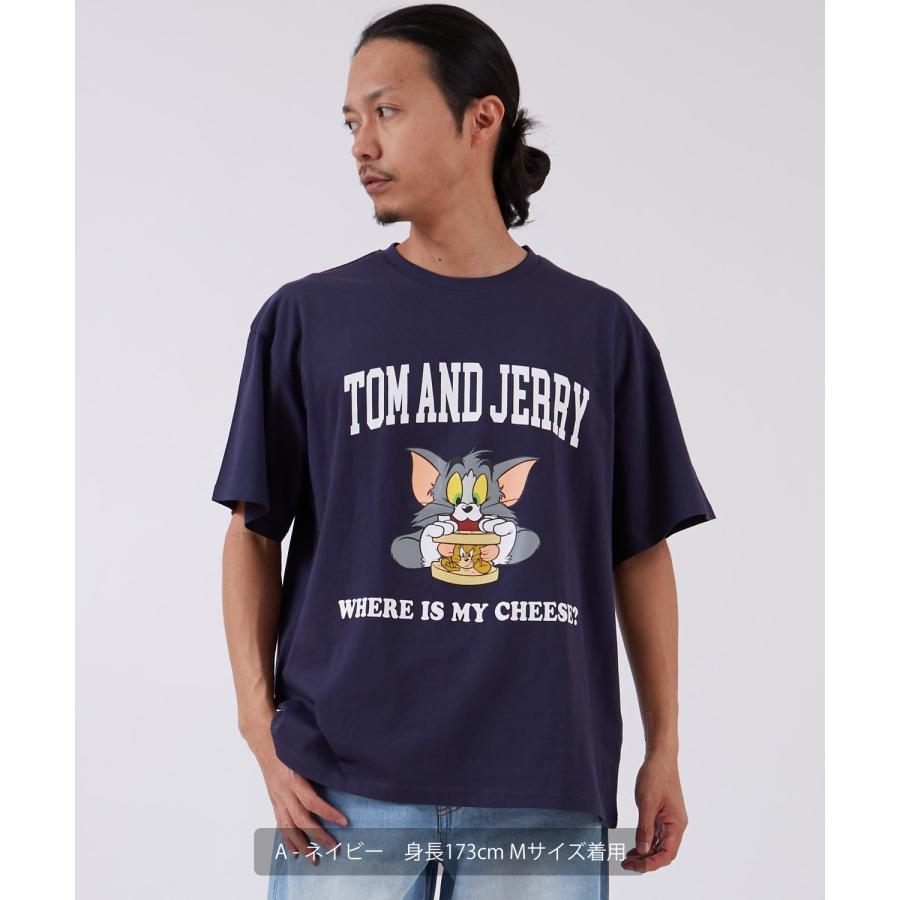 半袖Tシャツ メンズ TOM&JERRY トムとジェリー プリント カットソー カートゥーン 大きめ アメカジ カジュアル スケーター ストリート 古着MIX | improves | 13