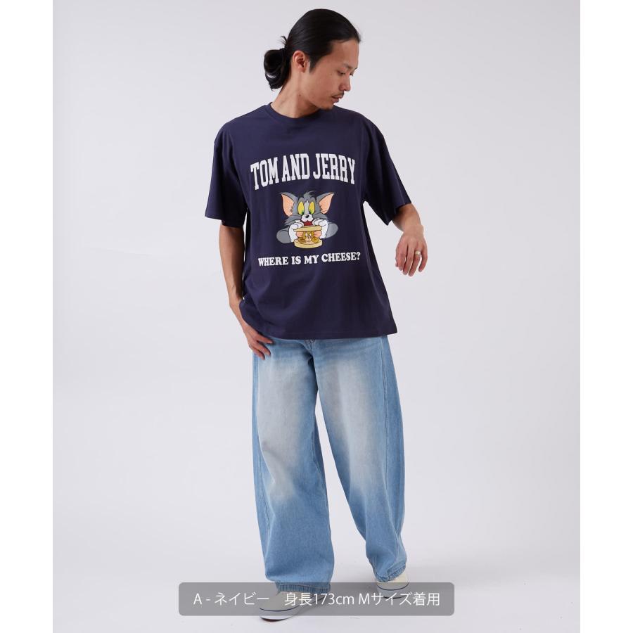 半袖Tシャツ メンズ TOM&JERRY トムとジェリー プリント カットソー カートゥーン 大きめ アメカジ カジュアル スケーター ストリート 古着MIX | improves | 15
