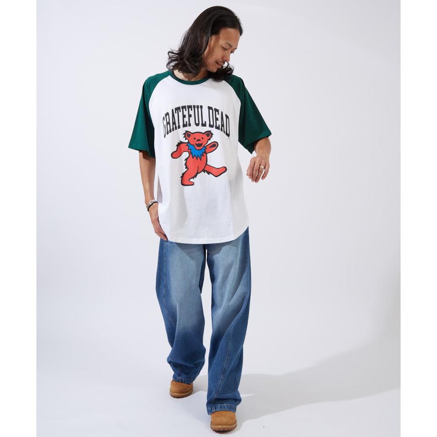 半袖Tシャツ メンズ GRATEFUL DEAT グレイトフルデッド カットソー ラグラン キャラクター オーバーサイズ ビッグシルエット 大きめ カジュアル アメカジ | improves | 06