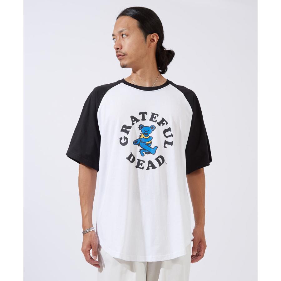 半袖Tシャツ メンズ GRATEFUL DEAT グレイトフルデッド カットソー ラグラン キャラクター オーバーサイズ ビッグシルエット 大きめ カジュアル アメカジ | improves