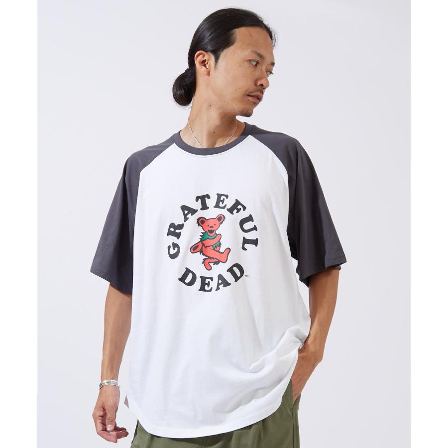 半袖Tシャツ メンズ GRATEFUL DEAT グレイトフルデッド カットソー ラグラン キャラクター オーバーサイズ ビッグシルエット 大きめ カジュアル アメカジ | improves | 10