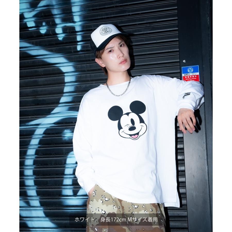 Tシャツ メンズ レディース ミッキーマウス グッズ キャラT キャラクター トップス 綿100％ ロング スリーブ カジュアル ストリート スケーター 古着MIX | improves | 03