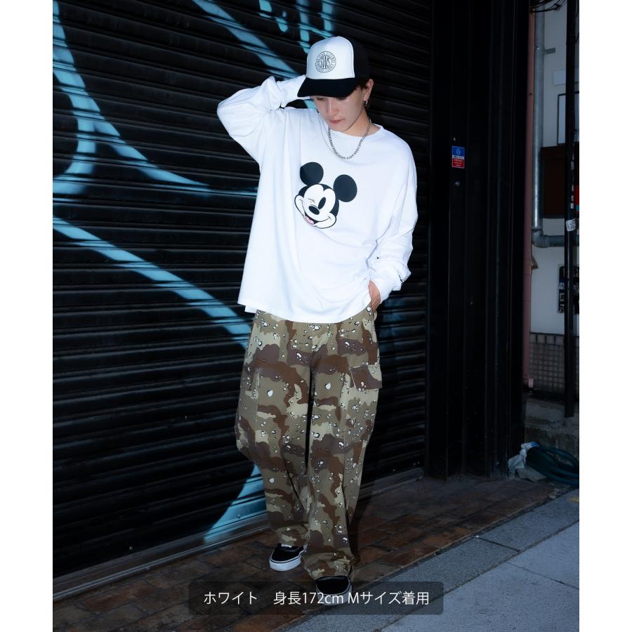 Tシャツ メンズ レディース ミッキーマウス グッズ キャラT キャラクター トップス 綿100％ ロング スリーブ カジュアル ストリート スケーター 古着MIX | improves | 06