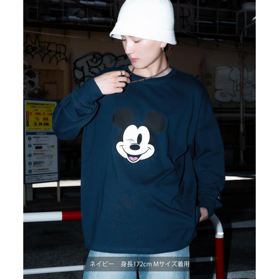 Tシャツ メンズ レディース ミッキーマウス グッズ キャラT キャラクター トップス 綿100％ ロング スリーブ カジュアル ストリート スケーター 古着MIX | improves | 09