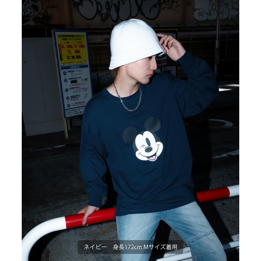Tシャツ メンズ レディース ミッキーマウス グッズ キャラT キャラクター トップス 綿100％ ロング スリーブ カジュアル ストリート スケーター 古着MIX | improves | 10