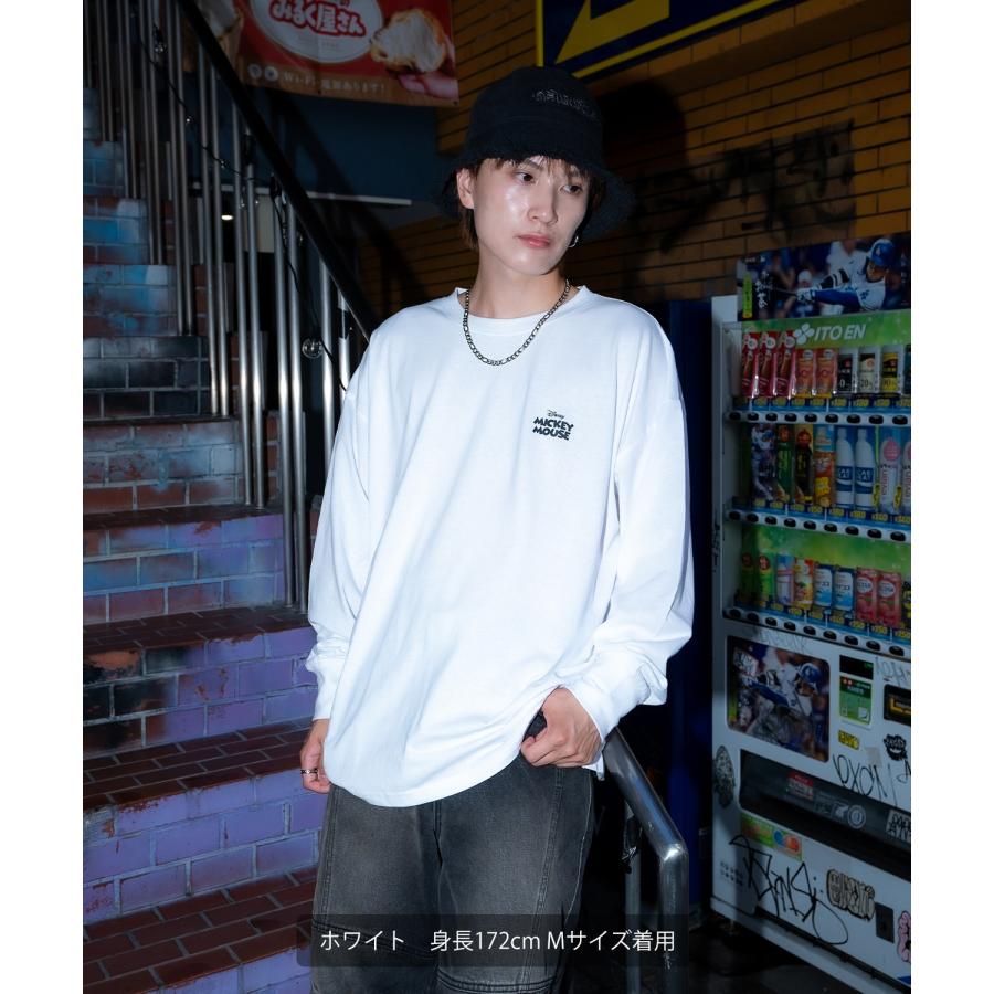 長袖Tシャツ メンズ レディース ミッキーマウス グッズ キャラT キャラクター トップス 綿100％ ロング スリーブ カジュアル ストリート スケーター 古着MIX | improves | 04
