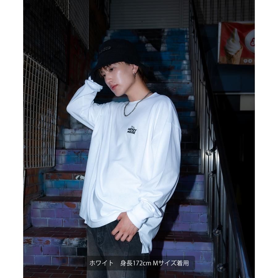 長袖Tシャツ メンズ レディース ミッキーマウス グッズ キャラT キャラクター トップス 綿100％ ロング スリーブ カジュアル ストリート スケーター 古着MIX | improves | 05