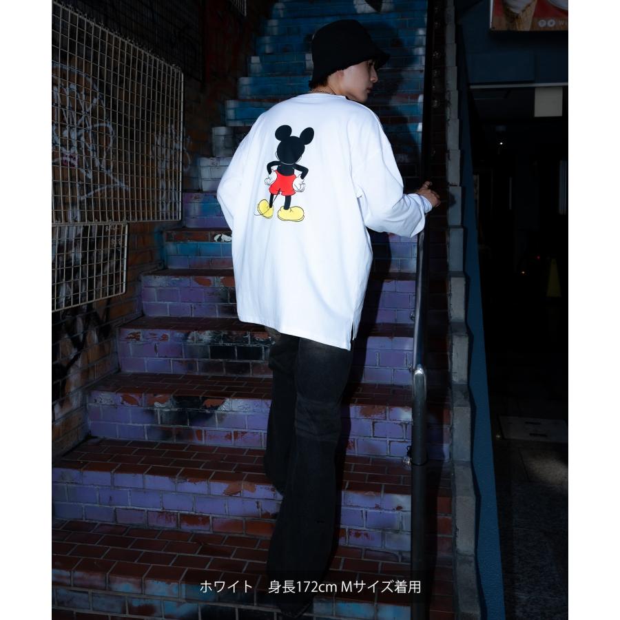 長袖Tシャツ メンズ レディース ミッキーマウス グッズ キャラT キャラクター トップス 綿100％ ロング スリーブ カジュアル ストリート スケーター 古着MIX | improves | 07