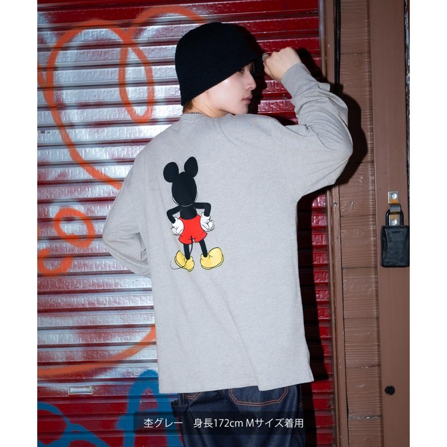 長袖Tシャツ メンズ レディース ミッキーマウス グッズ キャラT キャラクター トップス 綿100％ ロング スリーブ カジュアル ストリート スケーター 古着MIX | improves | 08