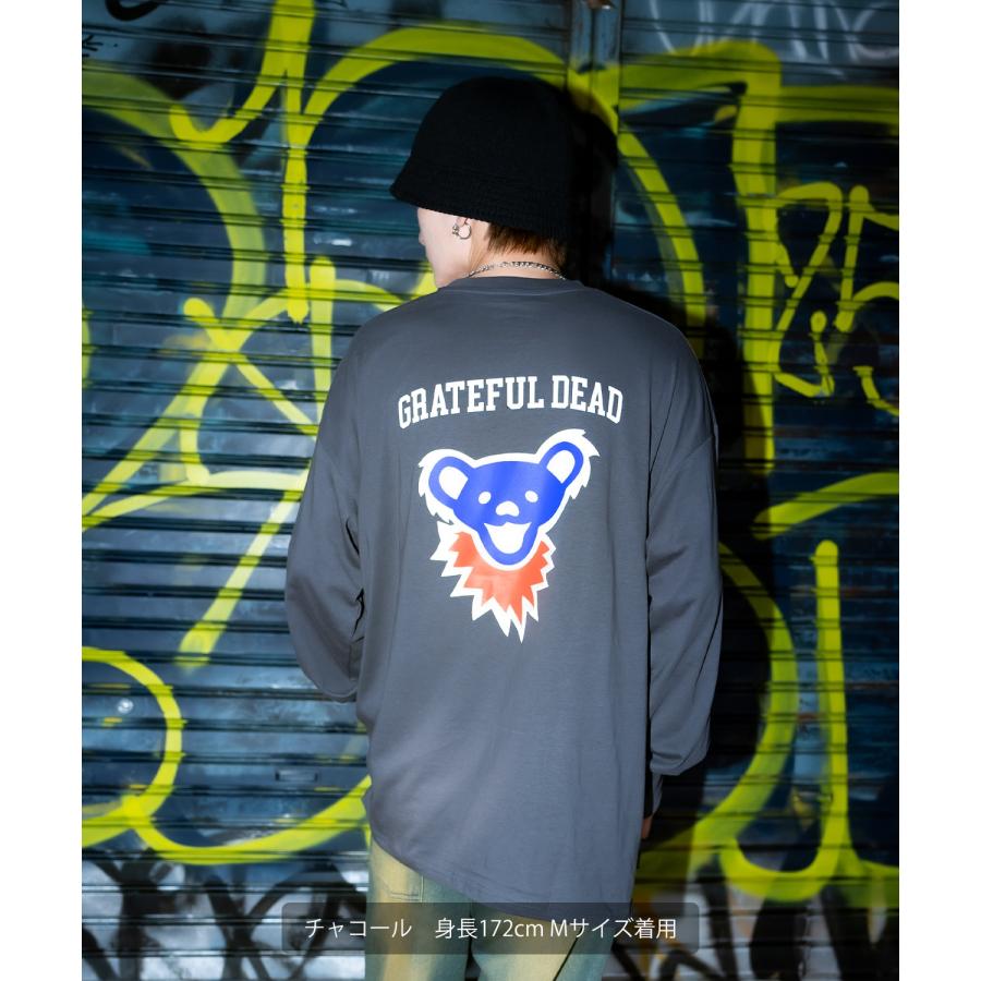 Tシャツ メンズ GRATEFUL DEAT グレイトフルデッド キャラクター トップス 長袖 ロンT ルーズフィット カジュアル アメカジ ストリート スケーター 古着 | improves | 03
