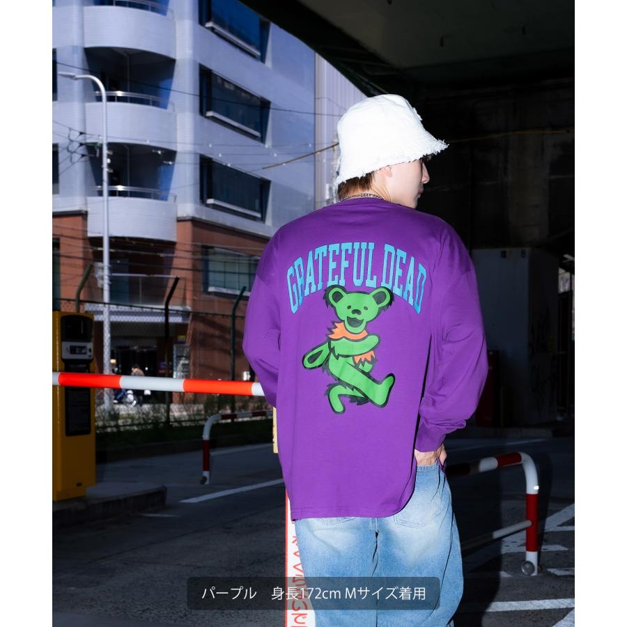 長袖Tシャツ メンズ GRATEFUL DEAT グレイトフルデッド キャラT キャラクター トップス ロンT ルーズフィット ゆったり アメカジ ストリート スケーター | improves | 03