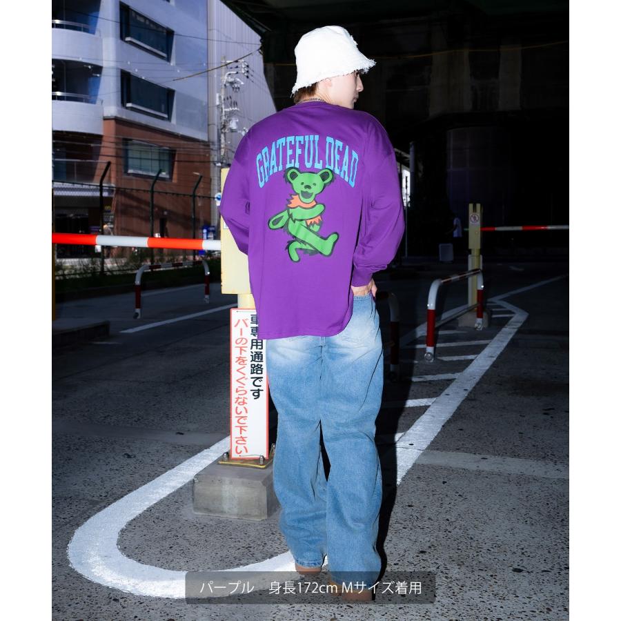 長袖Tシャツ メンズ GRATEFUL DEAT グレイトフルデッド キャラT キャラクター トップス ロンT ルーズフィット ゆったり アメカジ ストリート スケーター | improves | 06