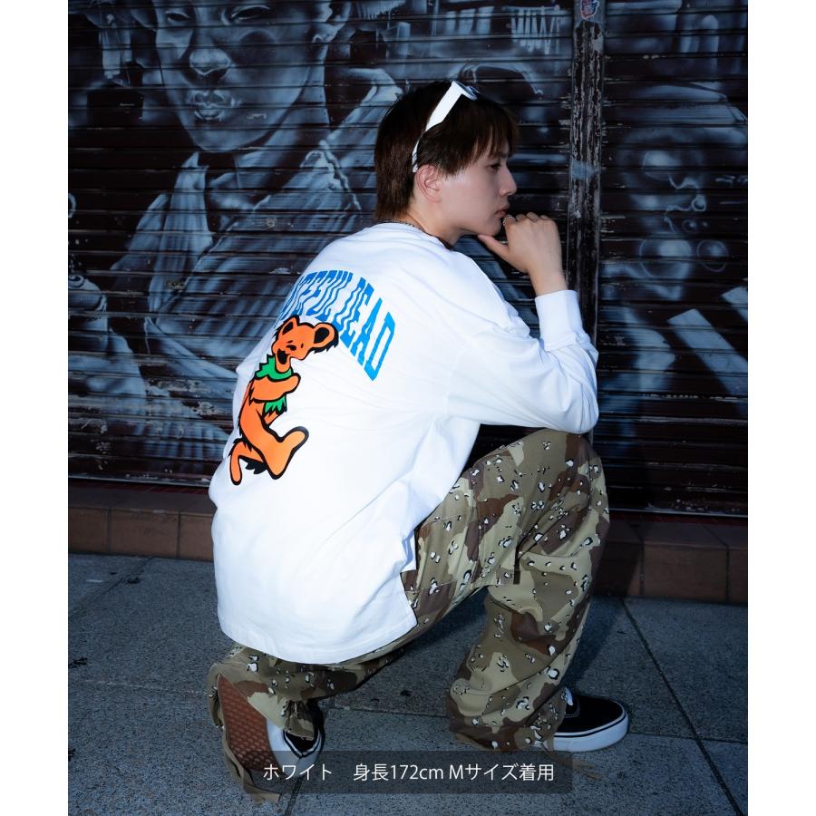 長袖Tシャツ メンズ GRATEFUL DEAT グレイトフルデッド キャラT キャラクター トップス ロンT ルーズフィット ゆったり アメカジ ストリート スケーター | improves | 08