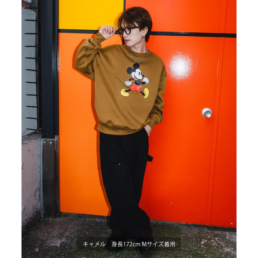 トレーナー メンズ MICKEY ミッキー プリント コットンタッチ 裏起毛 スウェットトレーナー 大きめ アメカジ スケーター ストリート 古着MIX 韓国 | improves | 06
