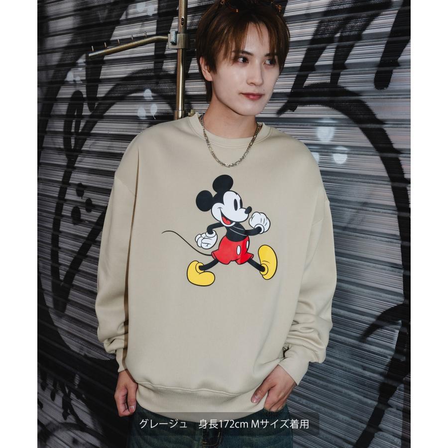 トレーナー メンズ MICKEY ミッキー プリント コットンタッチ 裏起毛 スウェットトレーナー 大きめ アメカジ スケーター ストリート 古着MIX 韓国 | improves | 08