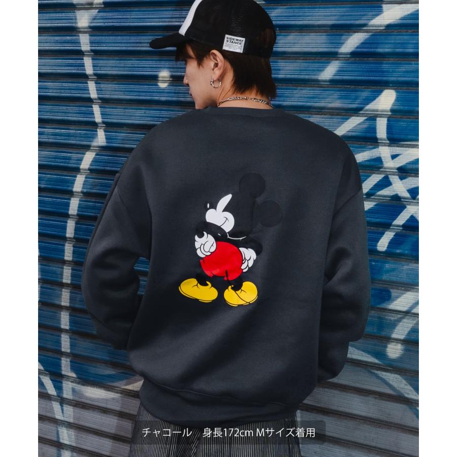 トレーナー メンズ MICKEY ミッキー プリント コットンタッチ 裏起毛 スウェットトレーナー 大きめ アメカジ スケーター ストリート 古着MIX 韓国 | improves | 08