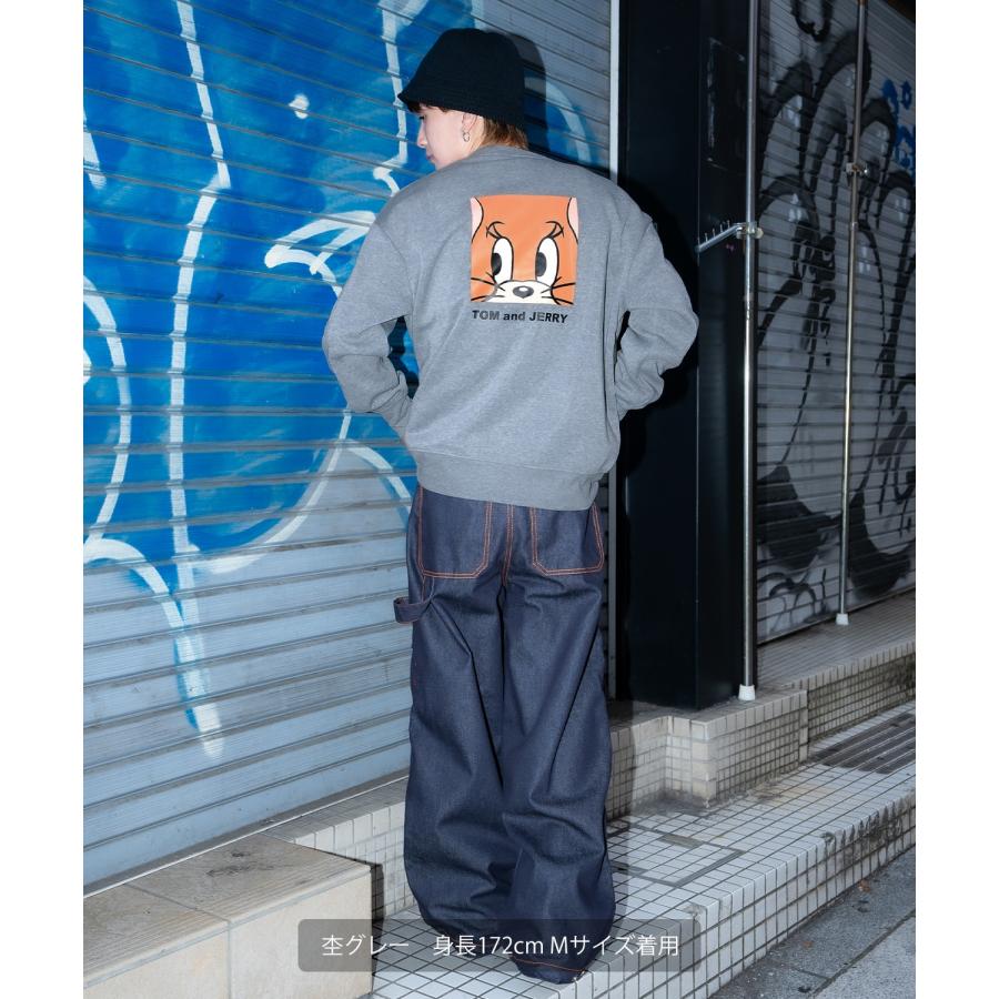 トレーナー メンズ TOM&JERRY  トムとジェリー バックプリント 裏起毛 スウェット クルーネック カートゥーン 大きめ アメカジ ストリート 古着MIX 韓国 | improves | 13