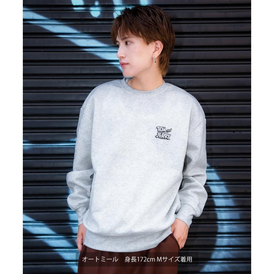 トレーナー メンズ TOM&JERRY  トムとジェリー バックプリント 裏起毛 スウェット クルーネック カートゥーン 大きめ アメカジ ストリート 古着MIX 韓国 | improves | 14