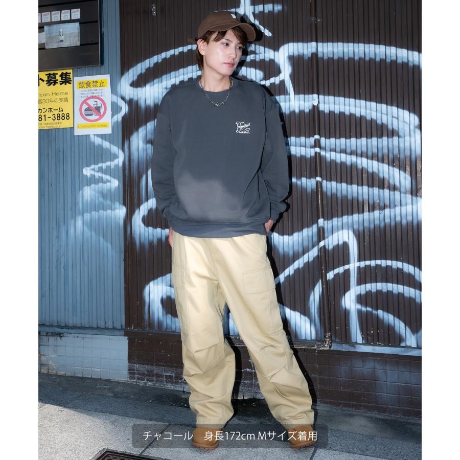 トレーナー メンズ TOM&JERRY  トムとジェリー バックプリント 裏起毛 スウェット クルーネック カートゥーン 大きめ アメカジ ストリート 古着MIX 韓国 | improves | 07