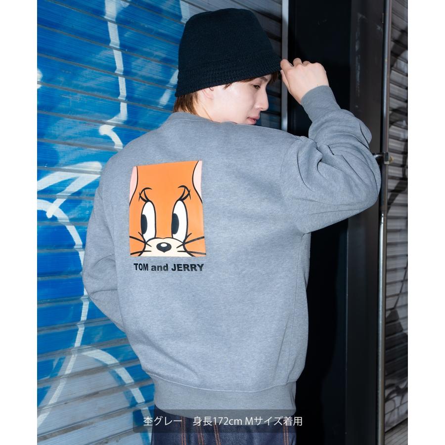 トレーナー メンズ TOM&JERRY  トムとジェリー バックプリント 裏起毛 スウェット クルーネック カートゥーン 大きめ アメカジ ストリート 古着MIX 韓国 | improves | 11