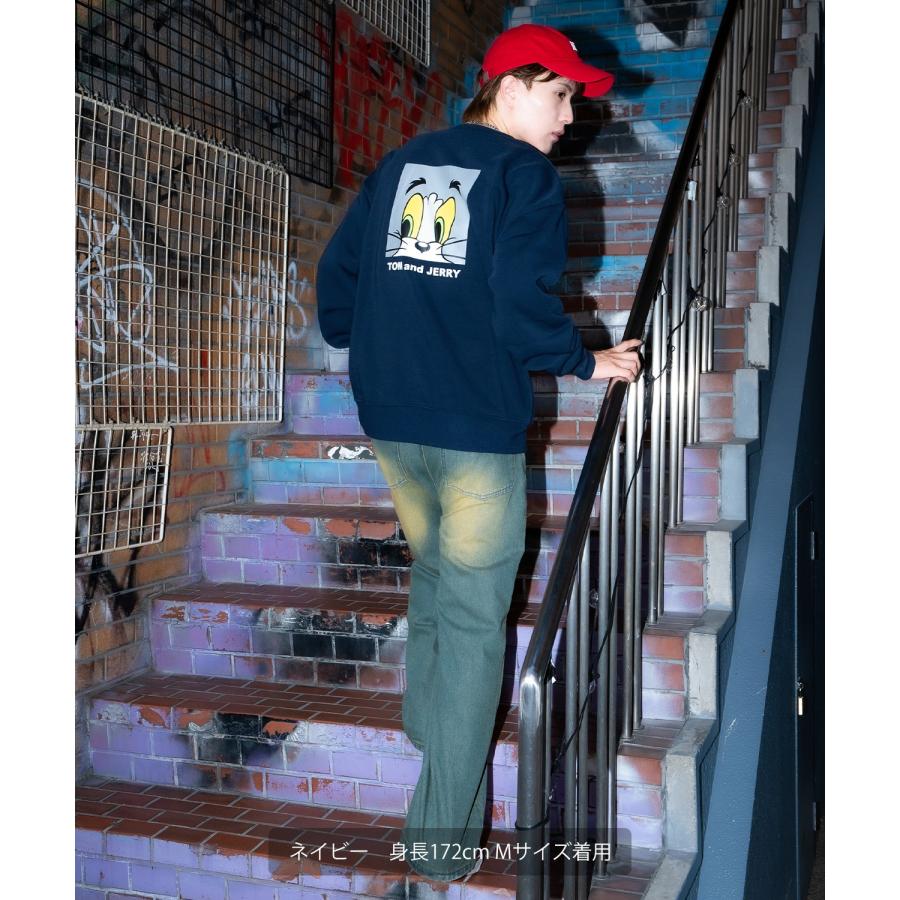 トレーナー メンズ TOM&JERRY  トムとジェリー バックプリント 裏起毛 スウェット クルーネック カートゥーン 大きめ アメカジ ストリート 古着MIX 韓国 | improves | 13