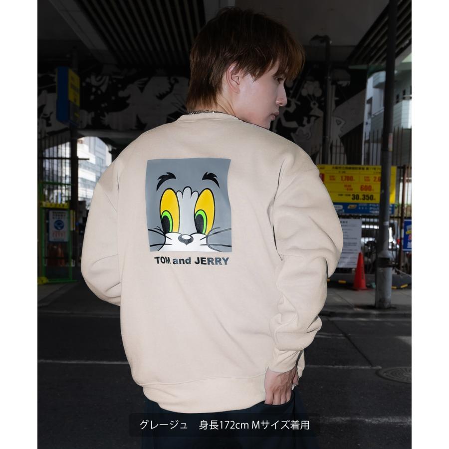 トレーナー メンズ TOM&JERRY  トムとジェリー バックプリント 裏起毛 スウェット クルーネック カートゥーン 大きめ アメカジ ストリート 古着MIX 韓国 | improves | 15
