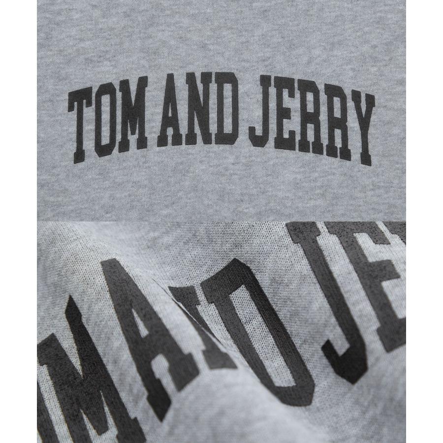 トレーナー メンズ TOM&JERRY トムとジェリー プリント コットンタッチ 裏起毛 スウェット ハイネック 大きめ アメカジ スケーター ストリート 古着MIX 韓国 | improves | 20