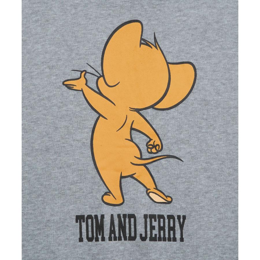 トレーナー メンズ TOM&JERRY トムとジェリー プリント コットンタッチ 裏起毛 スウェット ハイネック 大きめ アメカジ スケーター ストリート 古着MIX 韓国 | improves | 21