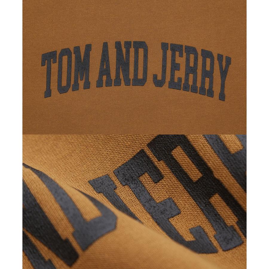 トレーナー メンズ TOM&JERRY トムとジェリー プリント コットンタッチ 裏起毛 スウェット ハイネック 大きめ アメカジ スケーター ストリート 古着MIX 韓国 | improves | 20