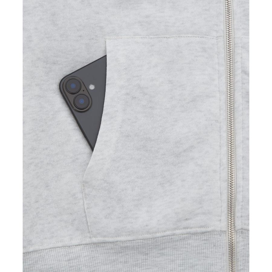 ジップパーカー メンズ レディース 裏起毛 綿タッチ スウェット フルジップ パーカー オーバーサイズ ビッグシルエット 無地 ストリート 韓国 | improves | 18