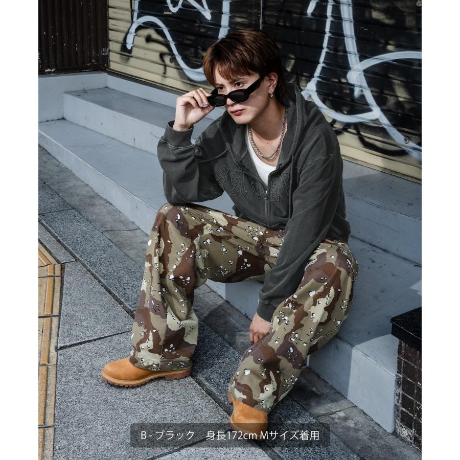 パーカー メンズ 刺しゅう ロゴ ヴィンテージ加工 ショート丈 裏毛 スウェット ジップパーカー 秋 冬 アメカジ カジュアル Y2K ストリート 90s ストリート 韓国 | improves | 15