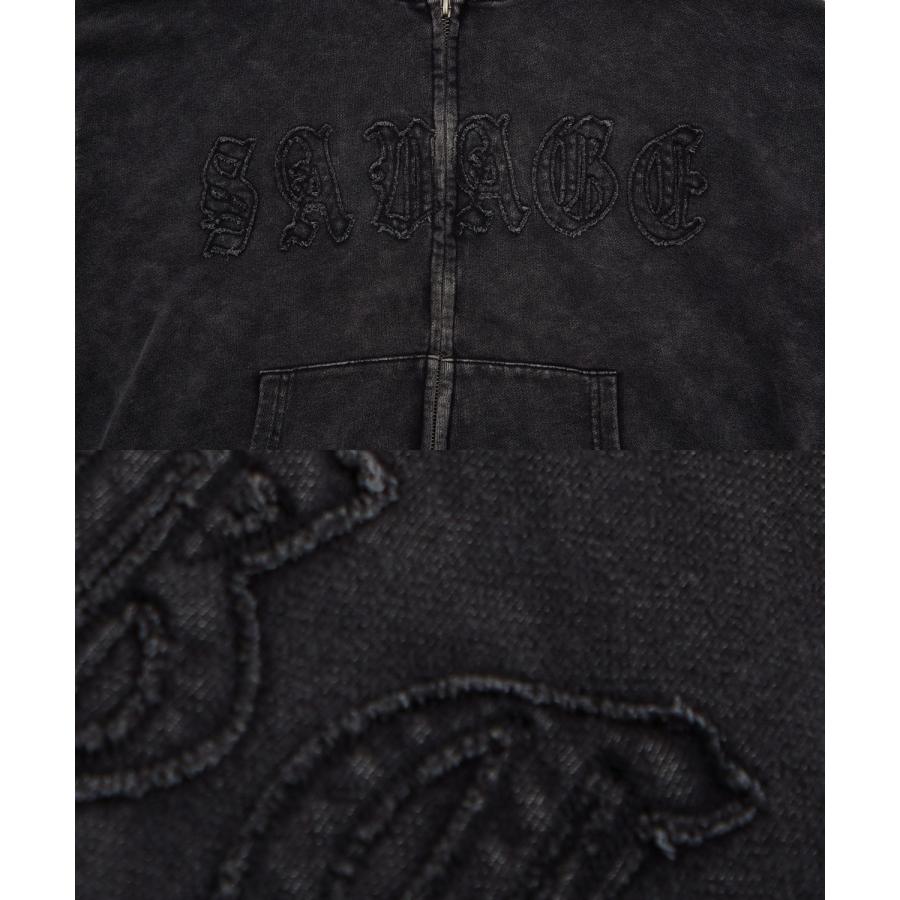 パーカー メンズ 刺しゅう ロゴ ヴィンテージ加工 ショート丈 裏毛 スウェット ジップパーカー 秋 冬 アメカジ カジュアル Y2K ストリート 90s ストリート 韓国 | improves | 18