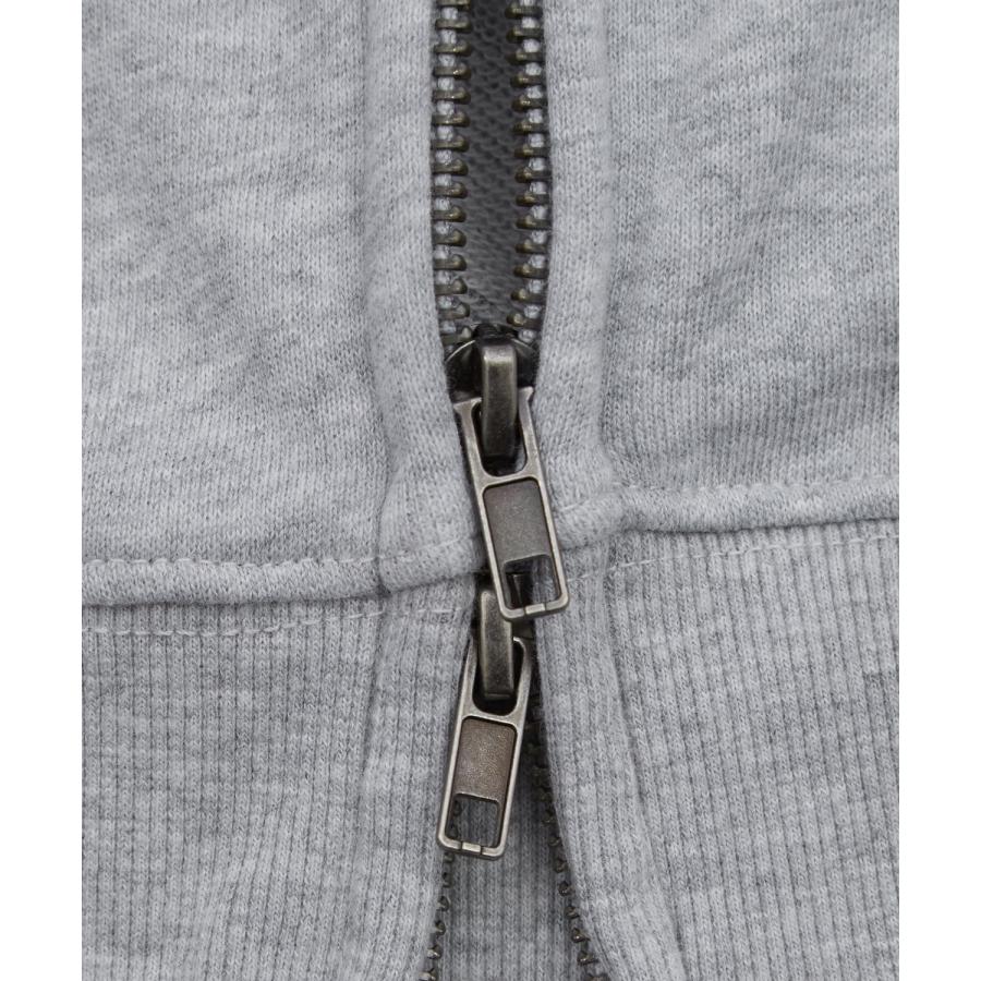 パーカー メンズ ワンポイント 刺しゅう ショート丈 裏毛 スウェッ ト ジップパーカー 秋 冬 アメカジ カジュアル Y2K ストリート 90s ストリート 韓国 | improves | 19