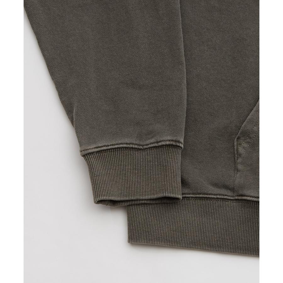 パーカー メンズ 刺しゅう ロゴ ヴィンテージ加工 ショート丈 裏毛 スウェット プルパーカー 秋 冬 アメカジ カジュアル Y2K ストリート 90s ストリート 韓国 | improves | 20