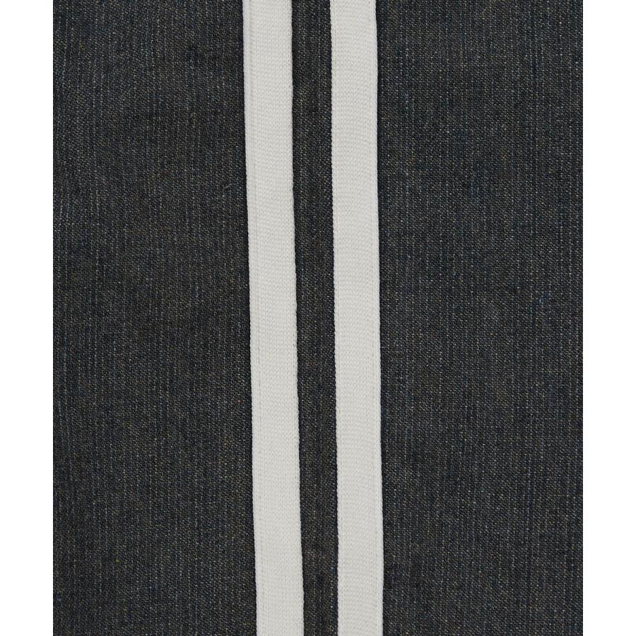 デニムパーカー メンズ サイドライン ジップアップ フーディ ヴィンテージ加工 ショート丈 秋 冬 アメカジ ワークスタイル Y2K ストリート 90s ストリート 韓国 | improves | 20