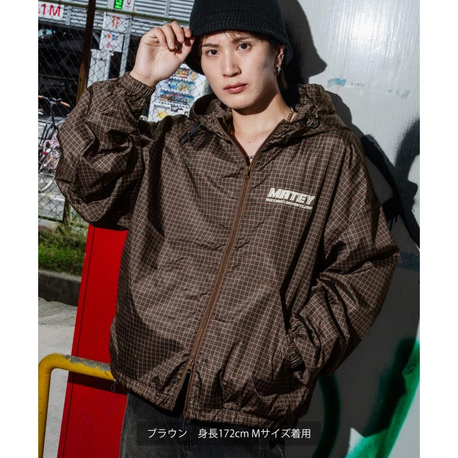 ブルゾン メンズ チェック ジップパーカー ナイロンジャケット マウンテンパーカー ウインドブレーカー アメカジ Y2K ストリート 90s ロゴ ストリート 韓国 | improves | 13