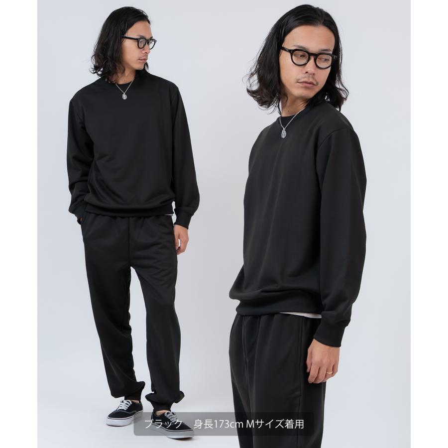 スウェット セットアップ メンズ レディース トレーナー ジョガーパンツ スムース裏毛 無地 ゆったり リラックス ストリート ビッグシルエット ルームウェア | improves | 05