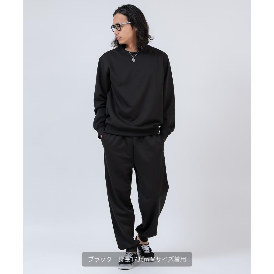 スウェット セットアップ メンズ レディース トレーナー ジョガーパンツ スムース裏毛 無地 ゆったり リラックス ストリート ビッグシルエット ルームウェア | improves | 06
