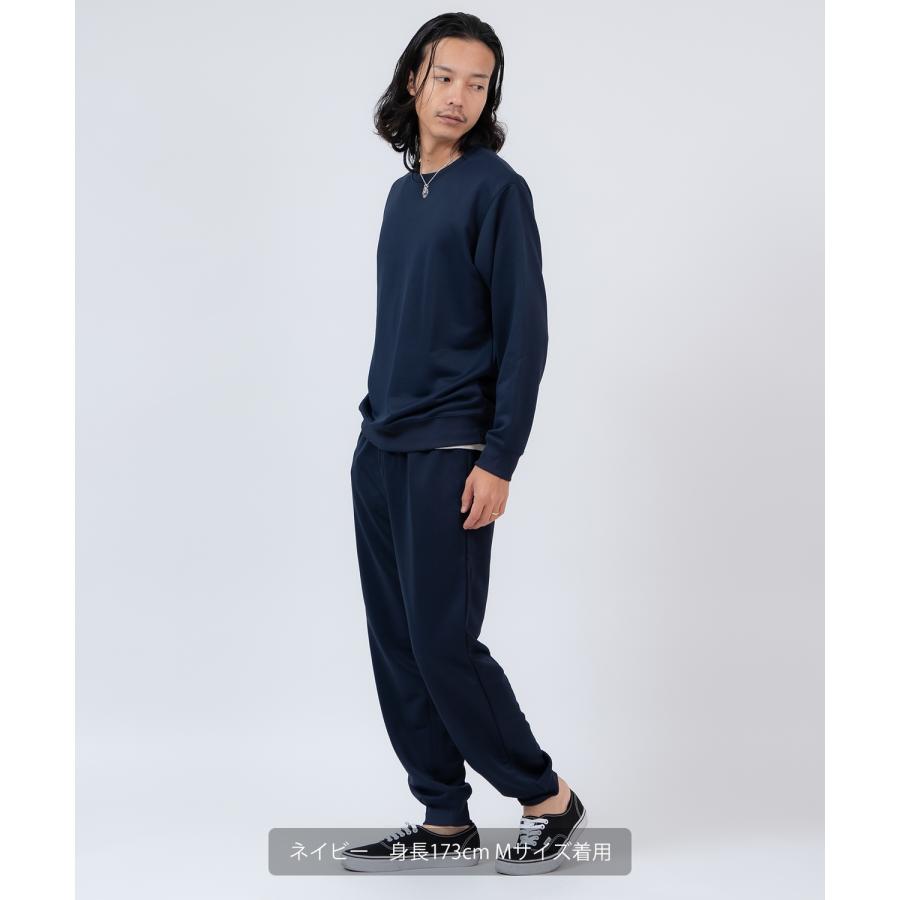 スウェット セットアップ メンズ レディース トレーナー ジョガーパンツ スムース裏毛 無地 ゆったり リラックス ストリート ビッグシルエット ルームウェア | improves | 11