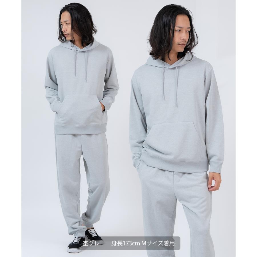 セットアップ メンズ スウェット 上下セット スムース 裏毛 プルパーカー ジョガーパンツ ルームウェア オーバーサイズ ビッグシルエット 無地 ストリート 韓国 | improves | 16