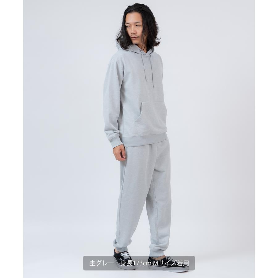 セットアップ メンズ スウェット 上下セット スムース 裏毛 プルパーカー ジョガーパンツ ルームウェア オーバーサイズ ビッグシルエット 無地 ストリート 韓国 | improves | 17