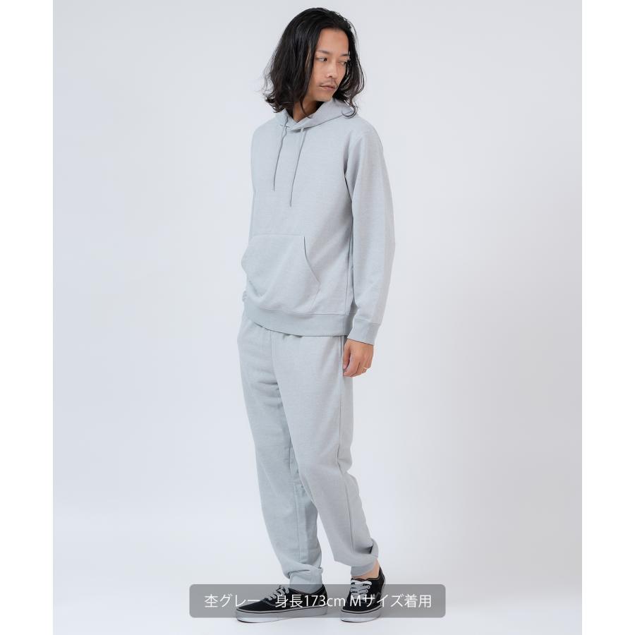 セットアップ メンズ スウェット 上下セット スムース 裏毛 プルパーカー ジョガーパンツ ルームウェア オーバーサイズ ビッグシルエット 無地 ストリート 韓国 | improves | 18
