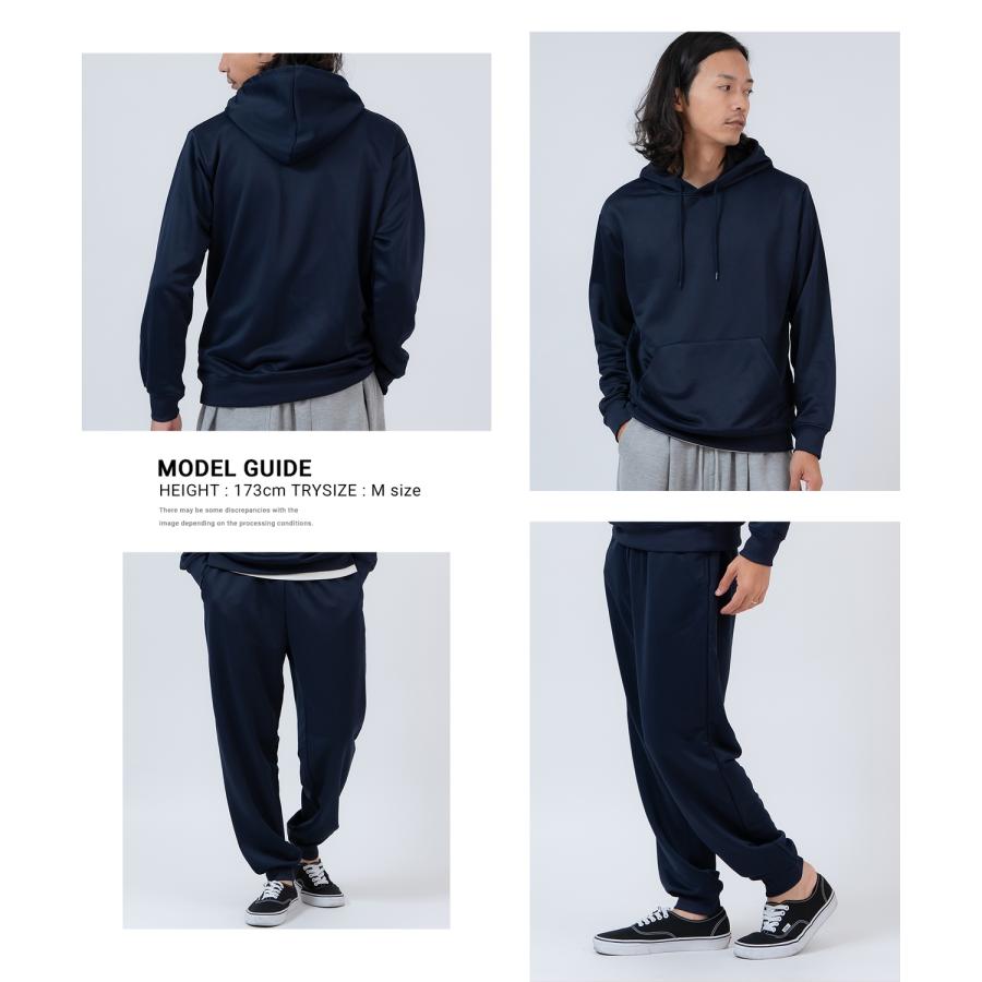 セットアップ メンズ スウェット 上下セット スムース 裏毛 プルパーカー ジョガーパンツ ルームウェア オーバーサイズ ビッグシルエット 無地 ストリート 韓国 | improves | 11