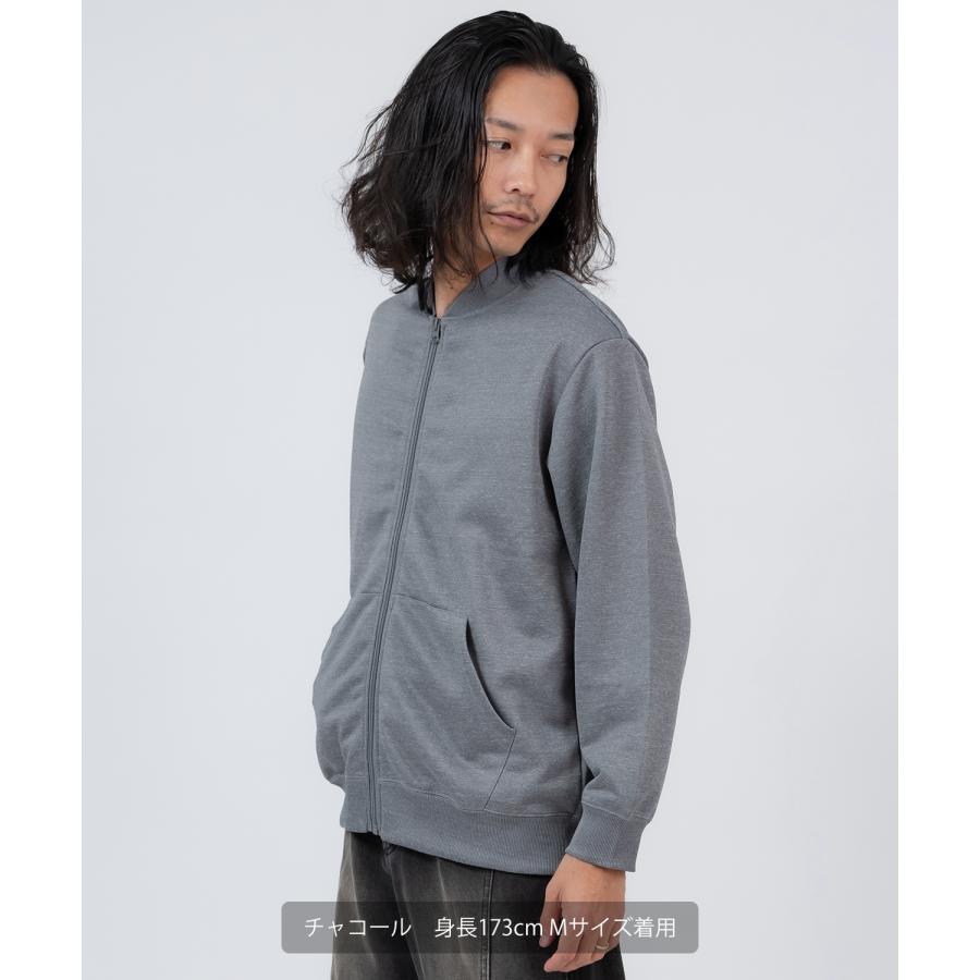 ブルゾン メンズ ジップアップ セットアップ 無地 シンプル ゆったり 大きいサイズ カジュアル ベーシック ノームコア ストリート | improves | 14