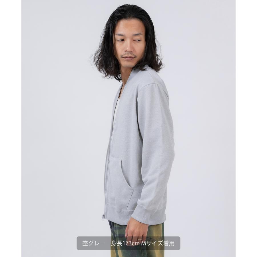 ブルゾン メンズ ジップアップ セットアップ 無地 シンプル ゆったり 大きいサイズ カジュアル ベーシック ノームコア ストリート | improves | 18